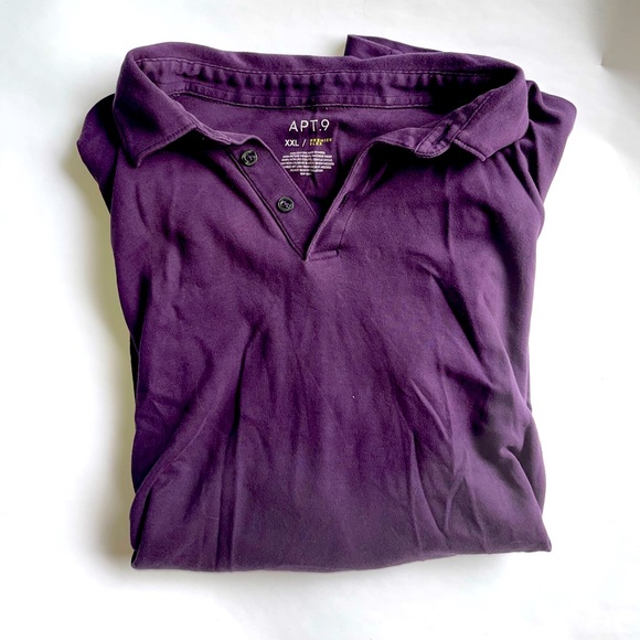 Men’s Apt 9 Purple Polo - Picture 1 of 1